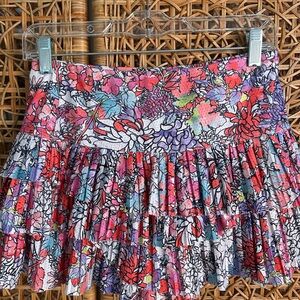 Lucky in Love Red and Blue Mini Skater Skirt